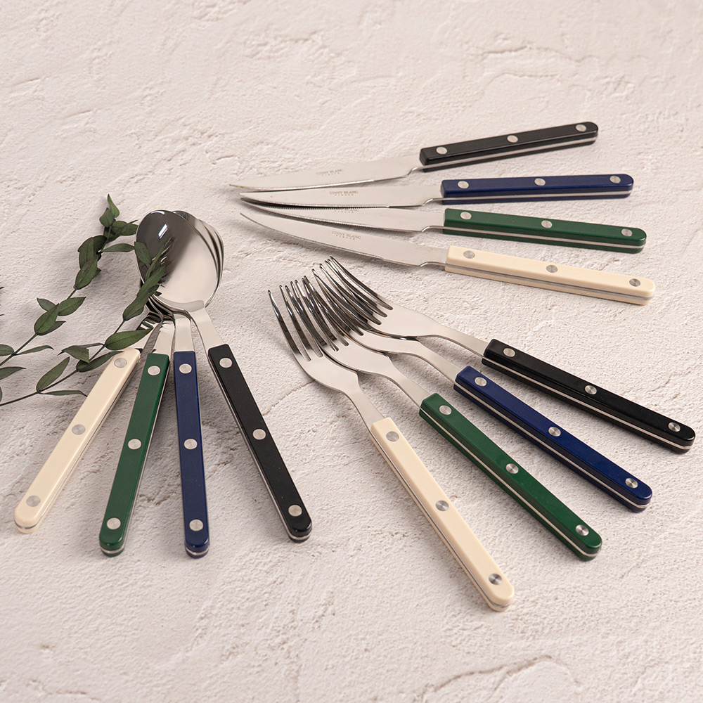 티니블랑 레브 4인 양식 디너 커트러리 세트, 다크컬러, 1세트, 디너스푼 4p + 디너포크 4p + 디너나이프 4p 51,600원