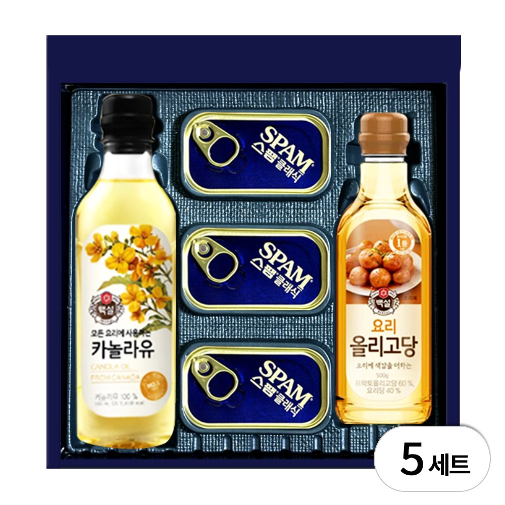 CJ 스팸복합 MC-B호 선물가방포함 선물세트, 5세트 87,500원