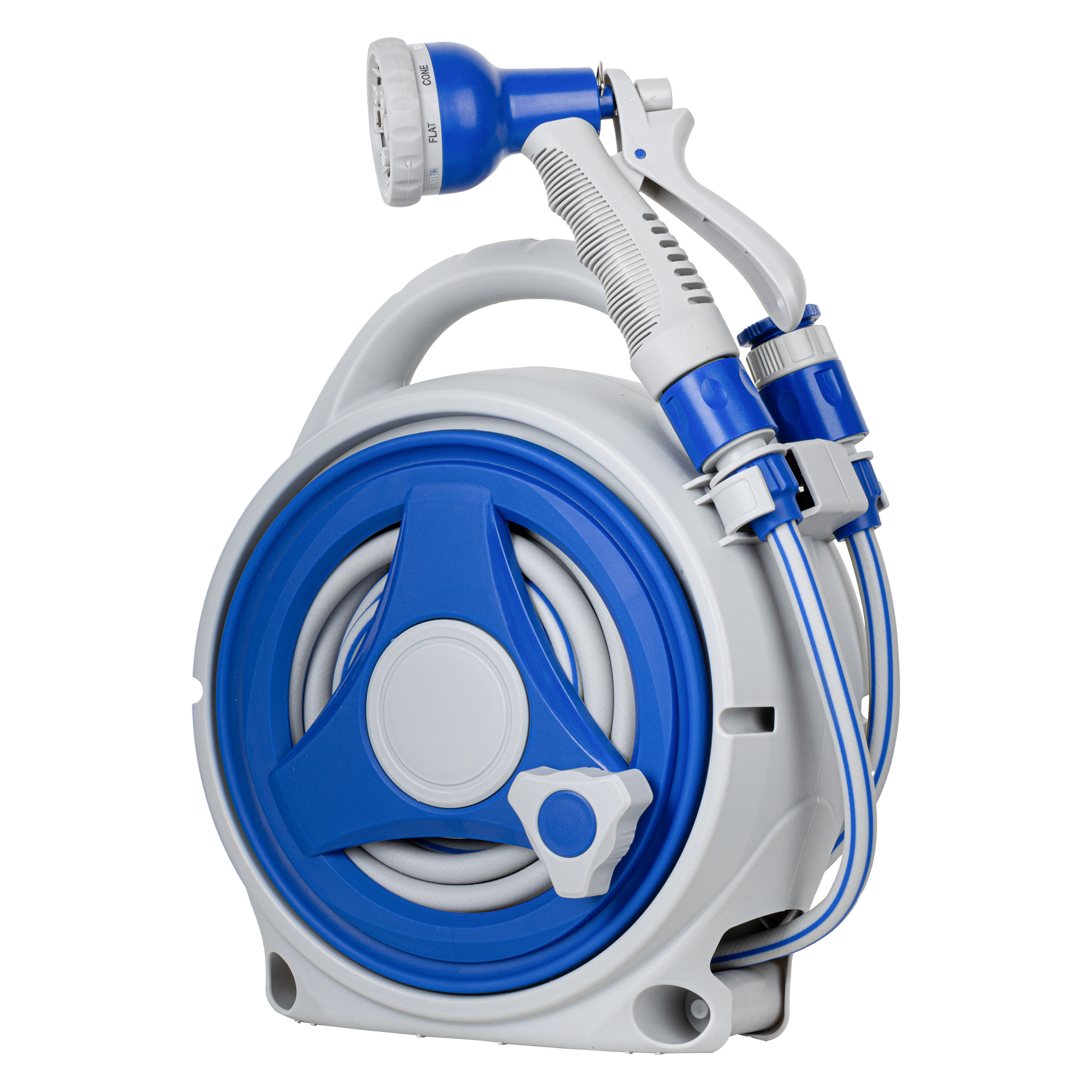 kroshine 물 호스릴 15M 세차 호스 정원 분무기 고압분사호스 원터치워터건, 보석 블루, 1개 59,800원