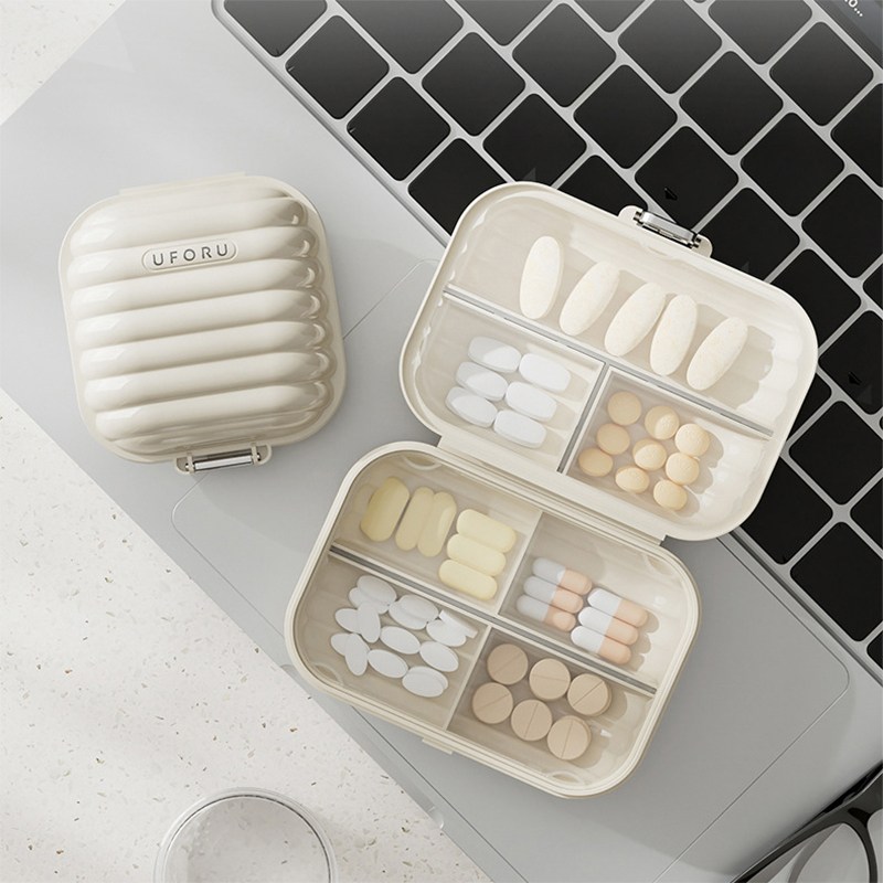 디모어 심플모던 간편 일주일 영양제 알약 케이스 소+대형 세트 아이보리 9,900원