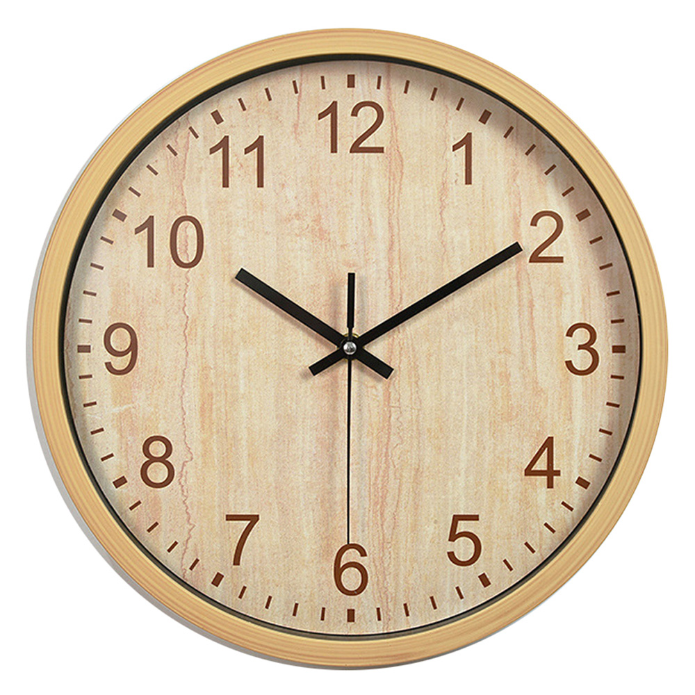 루아즈 인테리어 무소음 원형 아날로그 우드 벽시계 9,200원