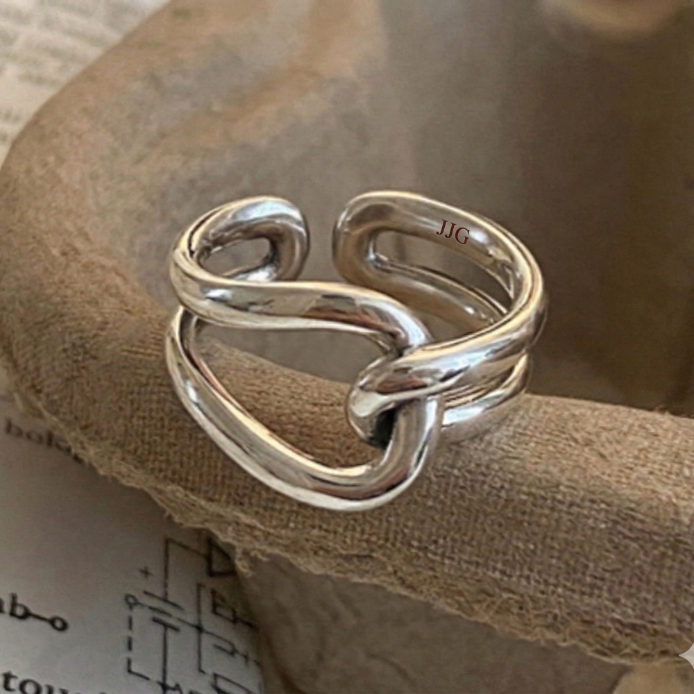 찐굿 JJG 쥬얼리 실버925 도금 은반지 행운상징 매듭 반지 오픈링 11,390원
