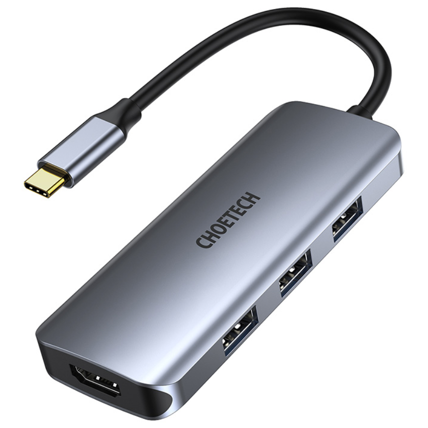 초텍 7in1 USB C타입 맥북 아이패드 멀티포트 멀티허브 HDMI 4K 미러링, HUB-M19-GY, 1개 48,900원