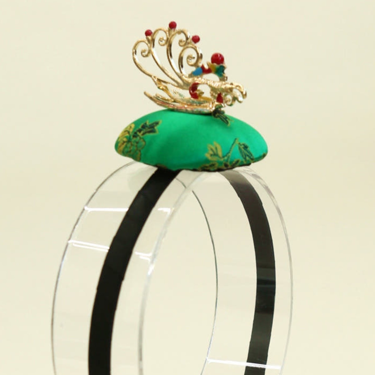 여자 아이 여아 전통 한복 소품 봉황 머리띠 25,000원