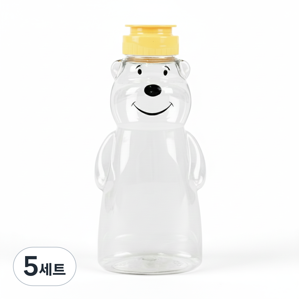 키친코디 꿀통 곰돌이소스통(대) 360ml, 5세트 25,000원