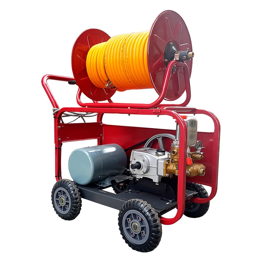 국내조립 국산다이 광폭바퀴 대한 고압 전기 분무기 밀차식 농약 고압 살수기 동력 분무기 세척기 농약기계 세척기계 DHM-80A 629,900원