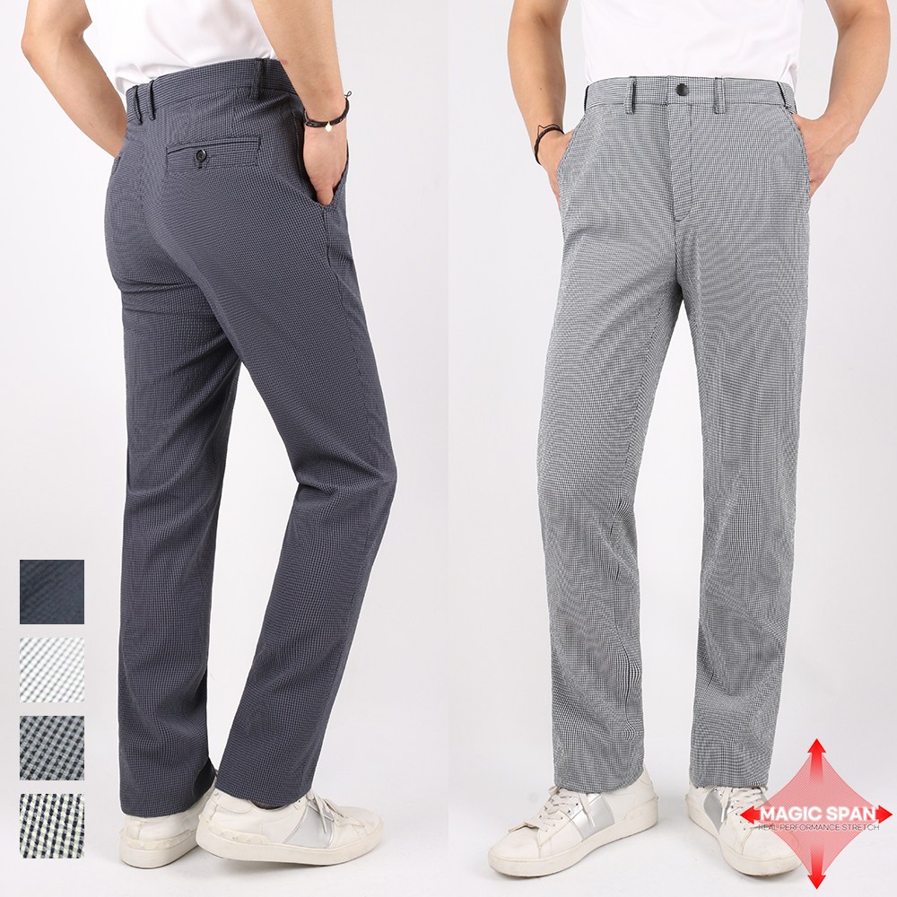 여름 크로스빌(정품) 시어서커스판팬츠 남성 팬츠 핏좋은 신축성 골프 아이스 통기성 퀵드라이 빅사이즈 지지미 하의 바지 42,800원