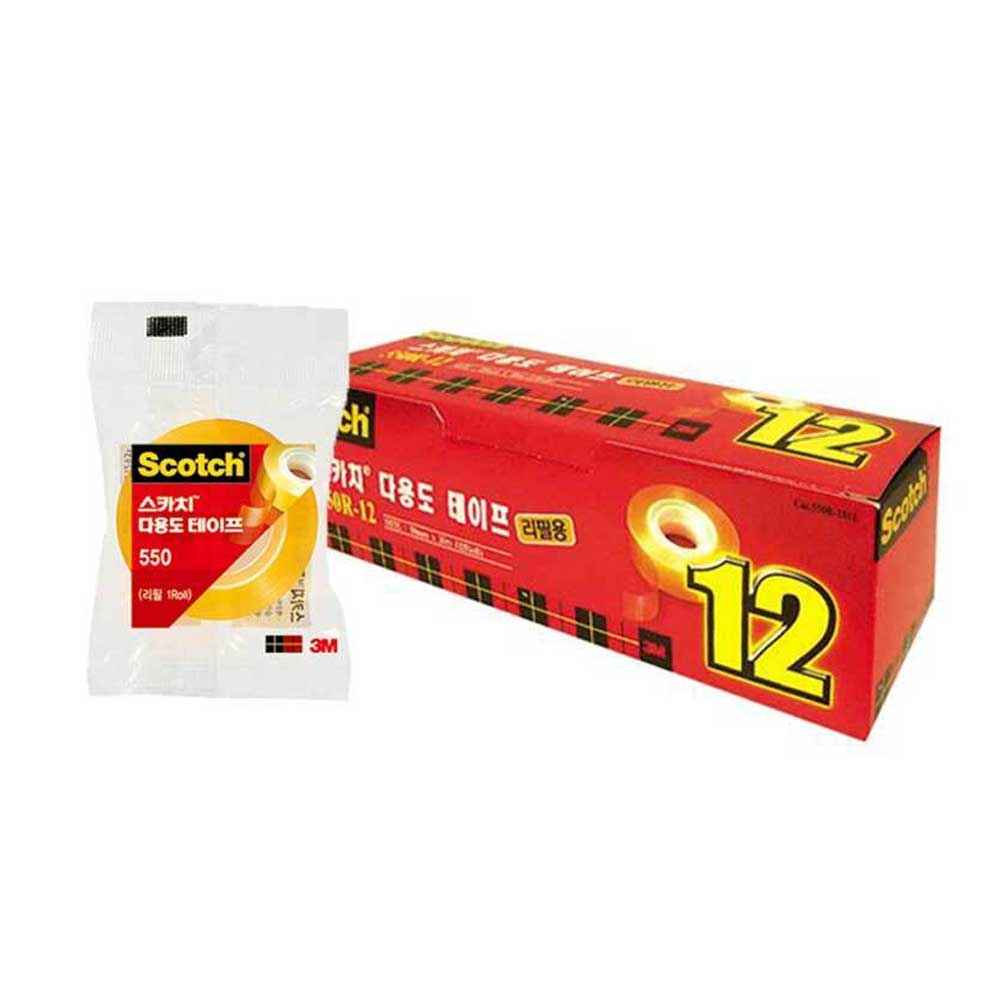 3M 다용도 테이프 리필 550R 12mmx20m 12개입 10,800원