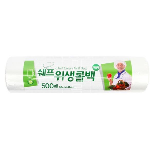 쉐프 위생롤백(중) 30x40 500매-10개 업소용 일회용 (Araium) 72,100원