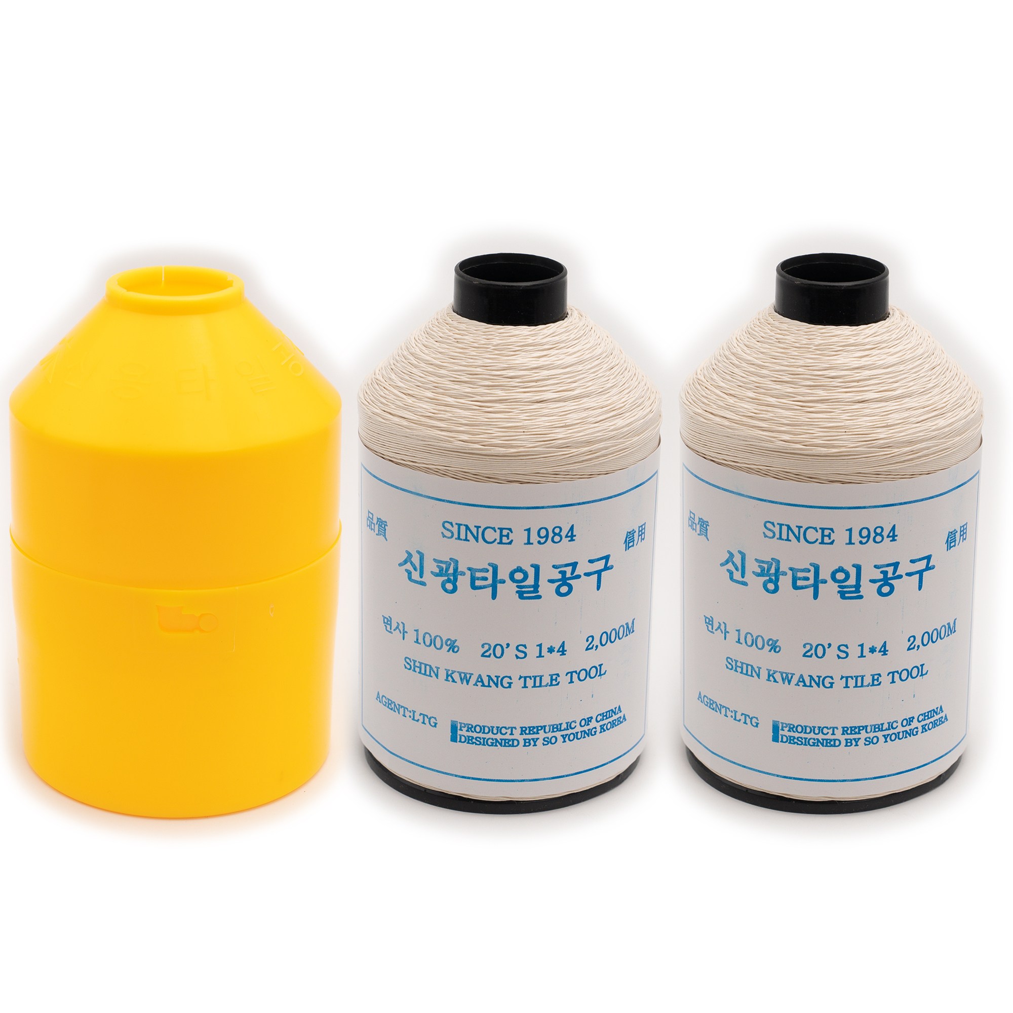 타일실 2000m 실통 목수실 수평실 먹실 면실, 1세트, 순색 27,500원