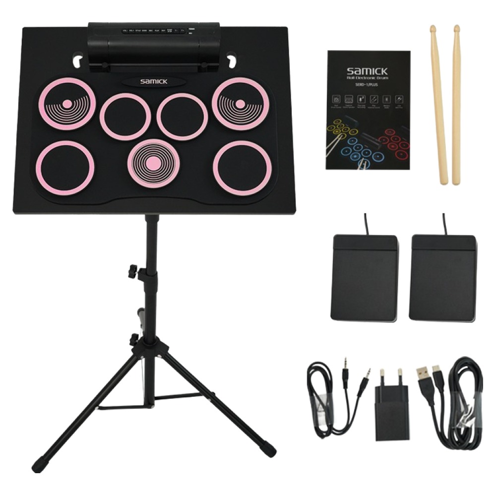 삼익악기 전자드럼 패드 핑크 SERD-2 + 전용 스탠드 세트 105,780원