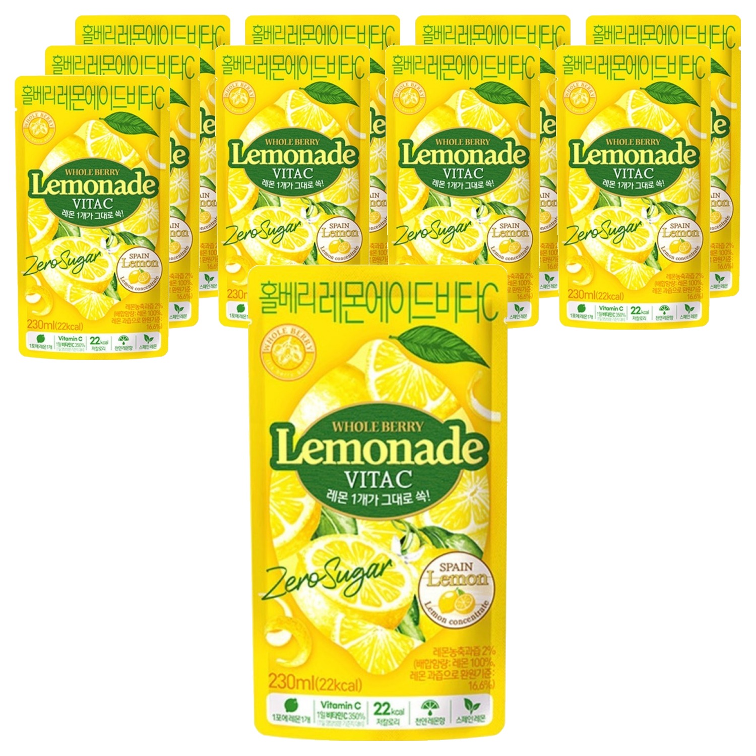 홀베리 레몬에이드 비타C, 10개, 230ml 12,900원