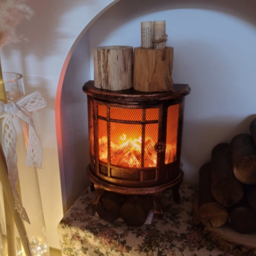 빛내는사람들 불타는 무드등 불멍 LED 차박 집들이 생일 개업 선물 캠핑 인테리어 벽난로, G형 27,900원