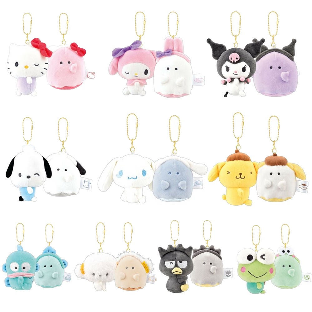 코코핑크 산리오 오바케누 니코누이 콜라보 시리즈 인형 키링 일본 한정판 41,900원