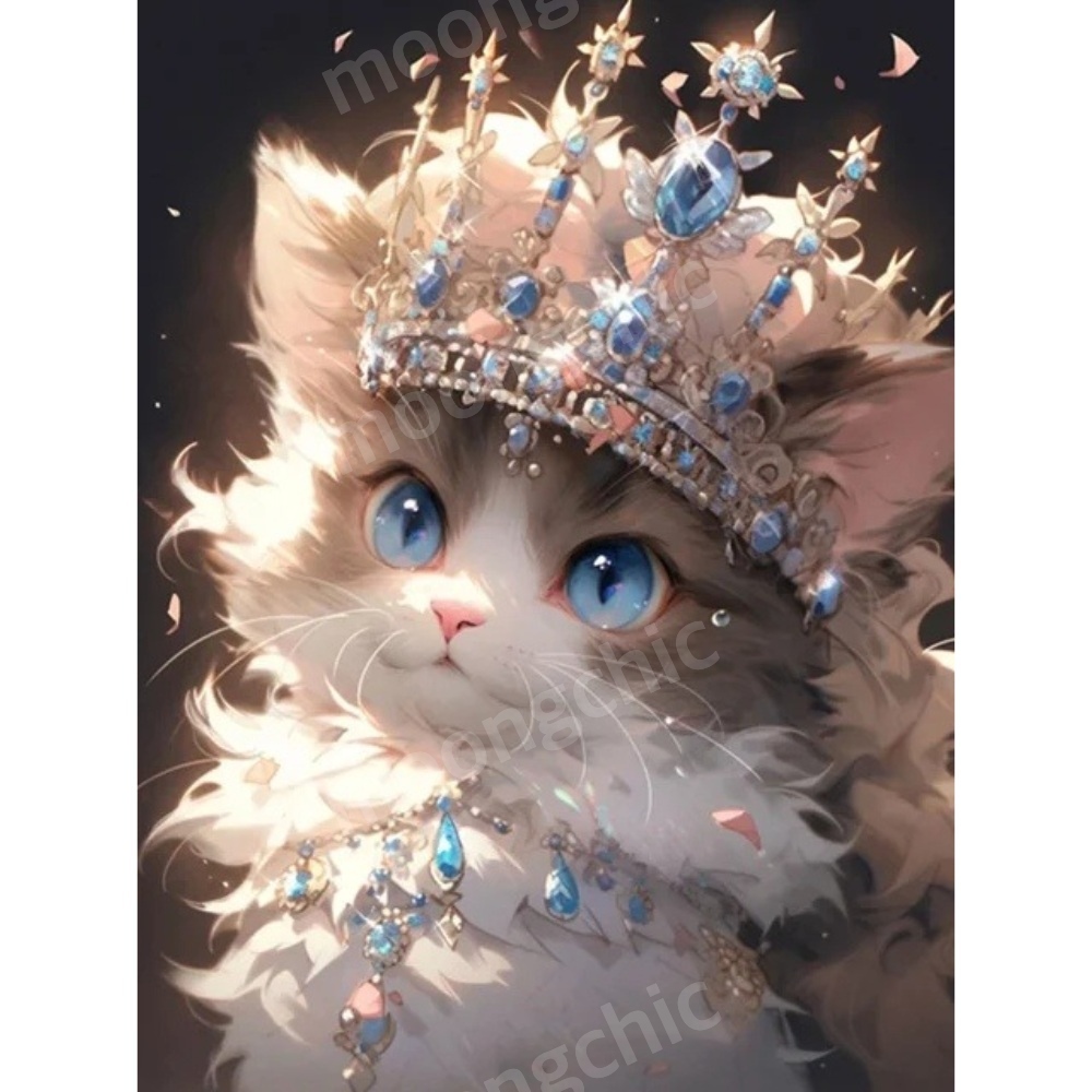 뭉시크 블링 공주 고양이 반짝 AB 보석십자수, 8670-AB, 1개 35,500원