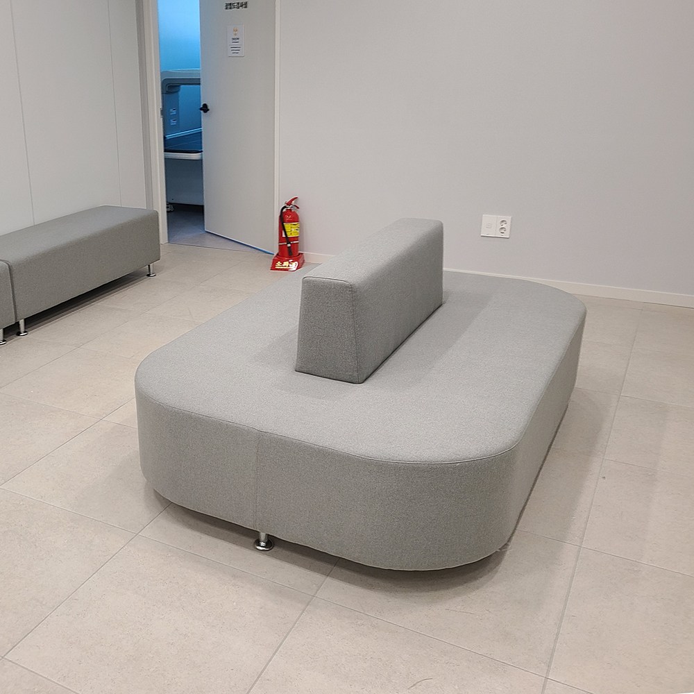 병원 약국 매장 회사 사무실 로비 대기실 휴게실 패브릭 양면 쇼파 벤치 스툴, 주황 1,097,100원