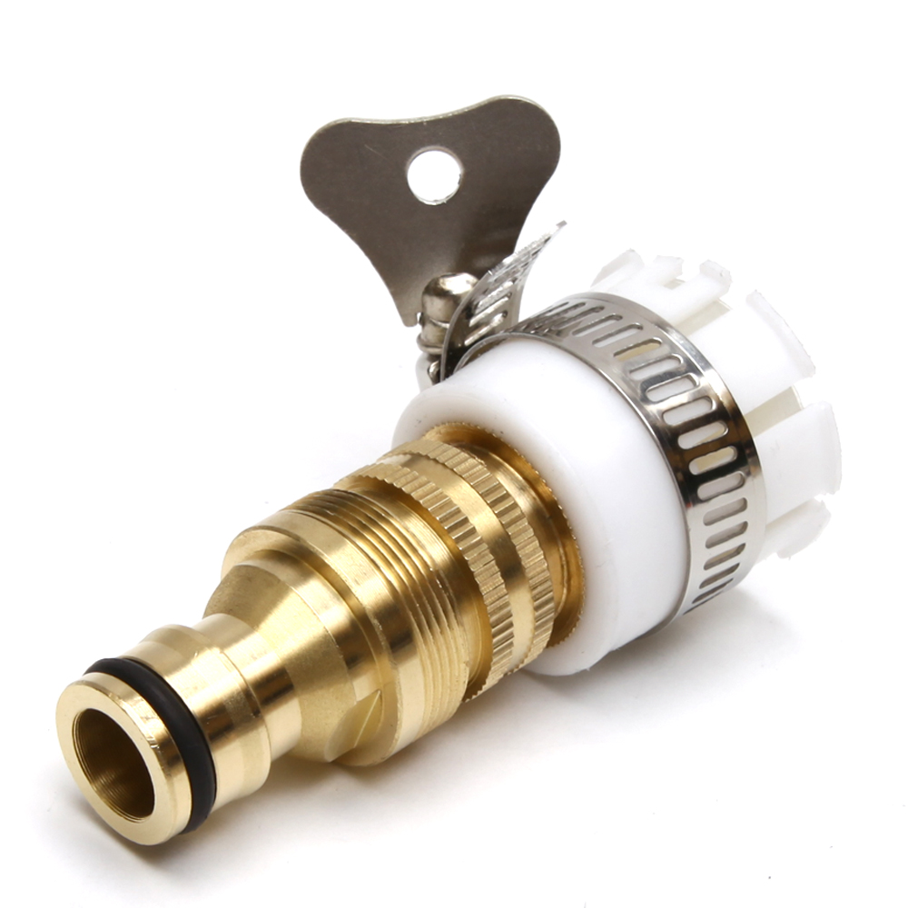 369Living 수도꼭지 연결 밴드 만능 황동 물호스 커넥터 아답타, 1개, 옐로우 6,830원