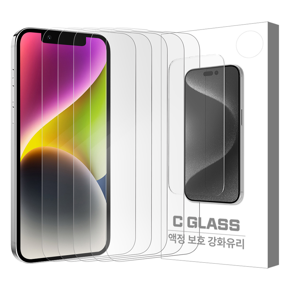 하이온 C글라스 강화유리 휴대폰 액정보호필름 5p 세트 투명 4,020원