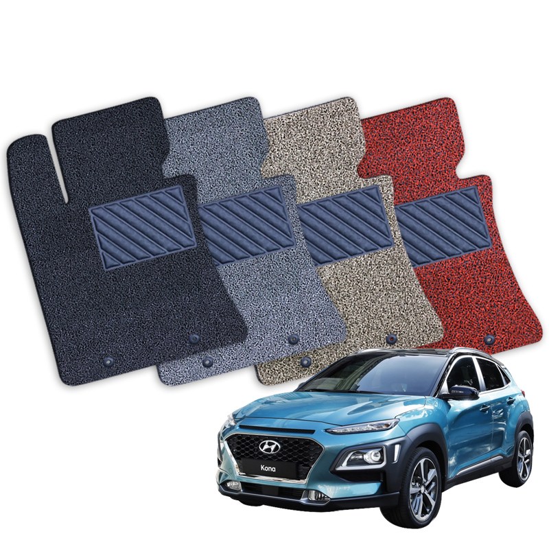 코나 전차종 확장형 코일매트 카매트 풀세트 CK, 그레이 테두리마감, 코나 하이브리드(19년9월-22년12월) 59,900원