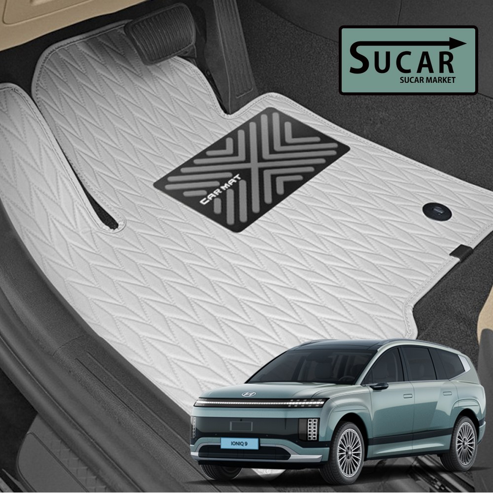 진카차 2025 아이오닉9 리노 가죽 바닥 카매트 커버 발판 자동차 1+2+3열 차량용품 77,700원