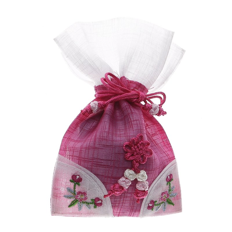 율아시아 모시 자수 복주머니 선물포장파우치, 소 x 10개(랜덤발송) 12,000원