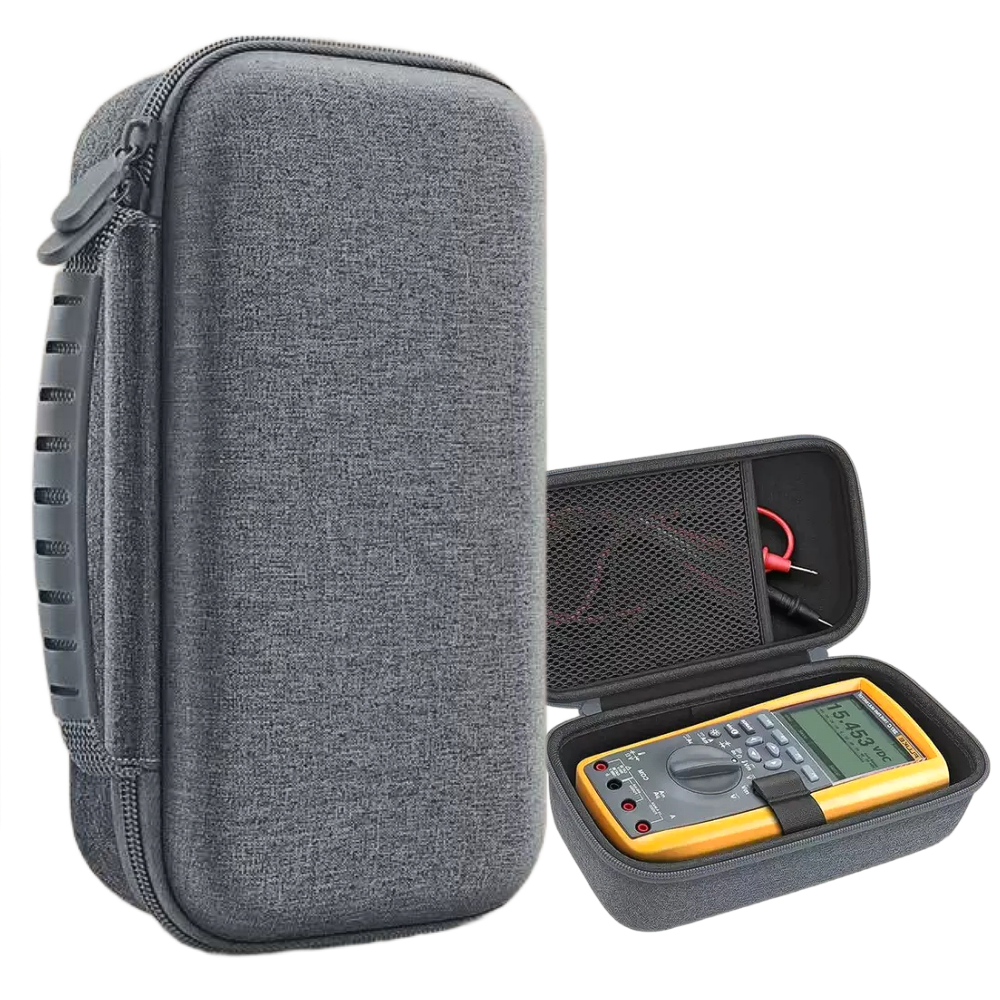 (멀티미터 비매품)FLUKE 멀티미터 휴대용 케이스 측정기 고급 하드쉘 충격 방지 멀티 파우치 플루크 EVA 산업용 융 F287C F289C F1503 F1508, 1개, 그레이, 현재가 24,900원