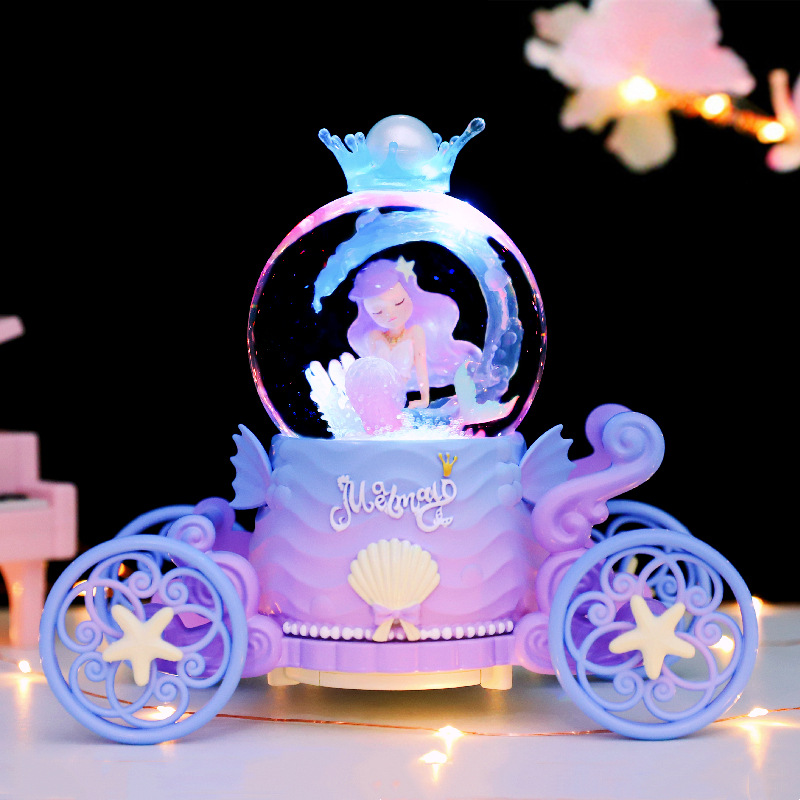 키즈브릭스 자동 눈날림 LED 오르골 회전하는 엔젤 워터볼 29,800원