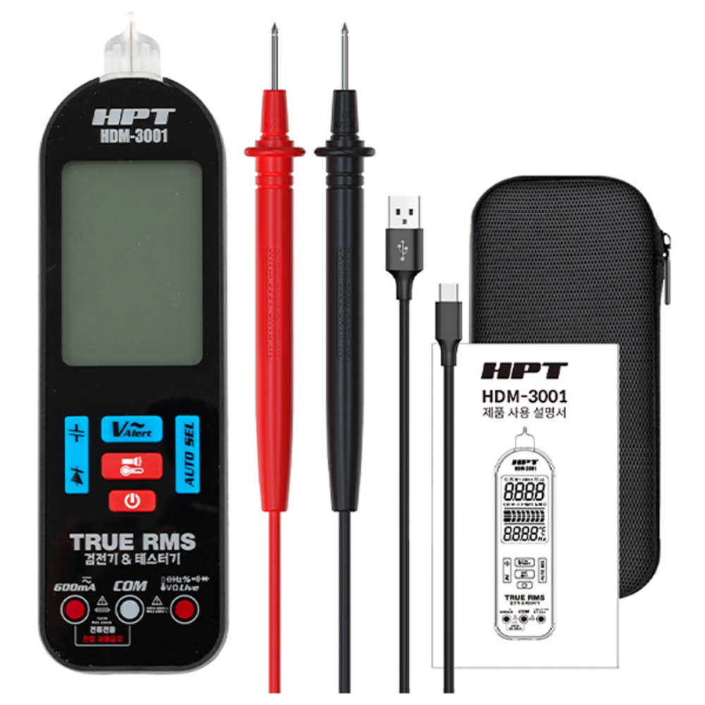 멀티 전기 디지털 테스터기 비접촉 검전기 오토 전류 전압 저항 측정기, 1개 30,000원
