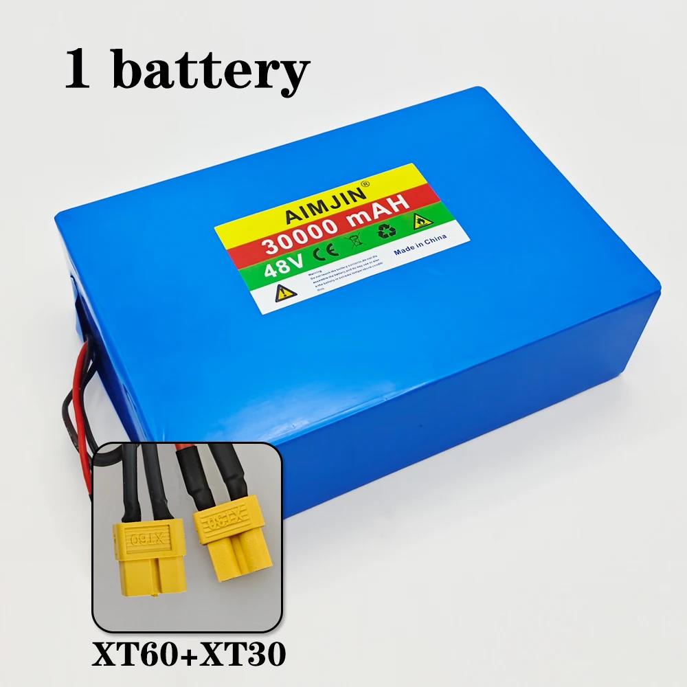 대용량 리튬 배터리 팩, 내장 BMS에 적합, 48V, 30Ah, 30000mAh, 18650, 13S8P, 250-1500W, 54.6V2A 충전기 134,800원