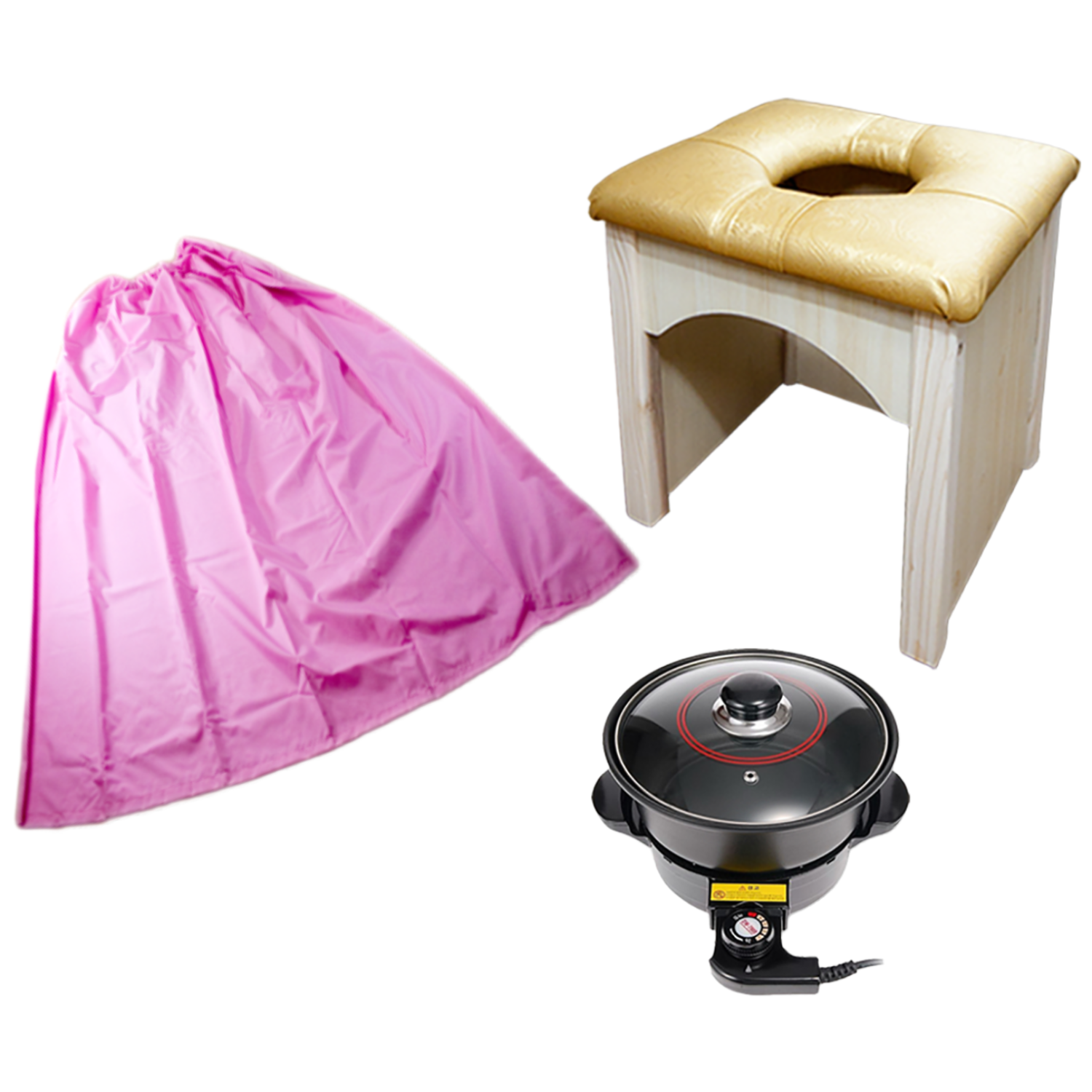 배스퀸 편백원목 좌훈세트 / 좌훈의자+좌훈치마+좌훈냄비, 1개 148,000원