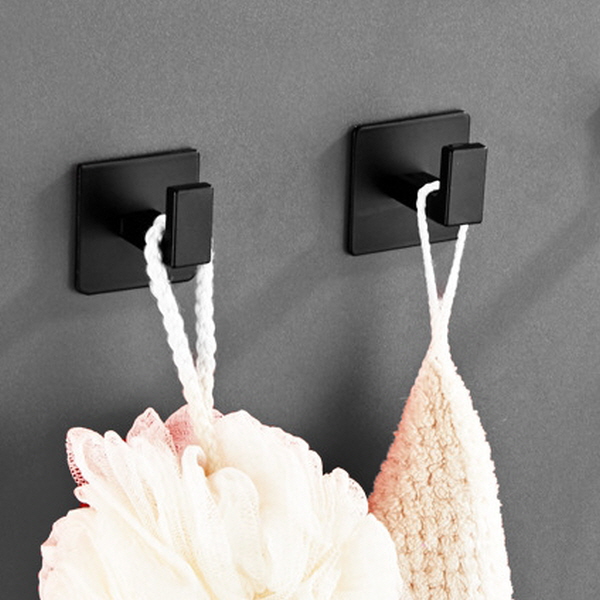 피어니스트 사각 인테리어 무타공걸이, 블랙, 2개 11,600원