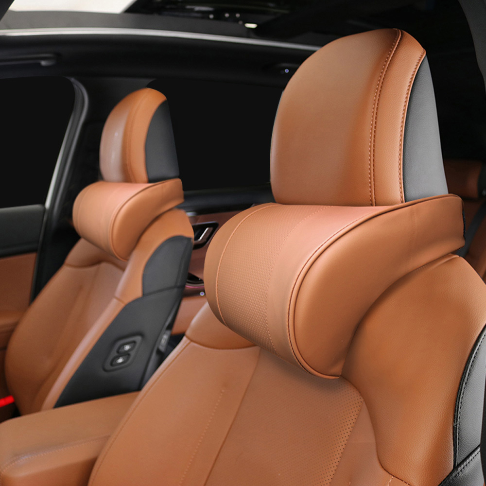 BOKICHI 고급형 가죽 차량용 헤드레스트 목쿠션, 립브라운, 1개 18,900원