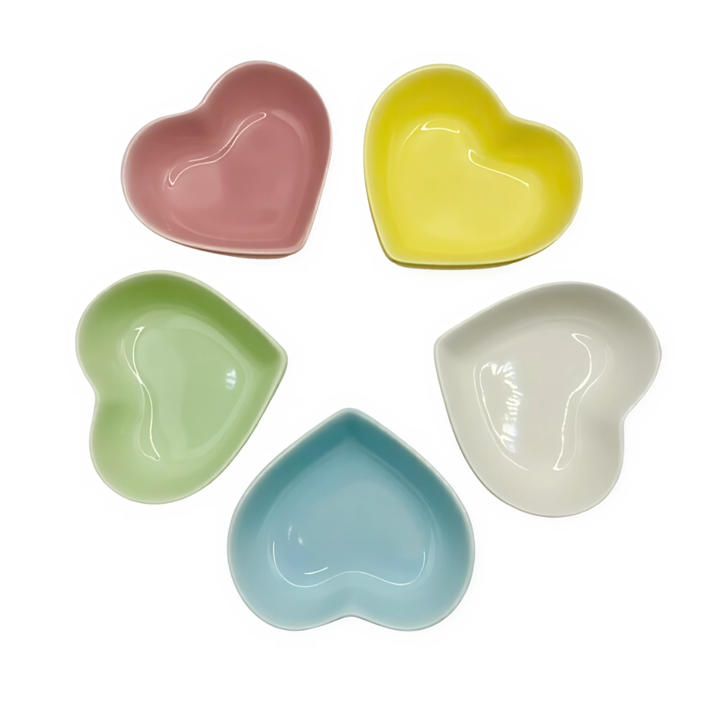 미니포레 하트 세라믹 파충류 도마뱀 크레 햄스터 물그릇 먹이그릇, 1개, 블루 7,000원