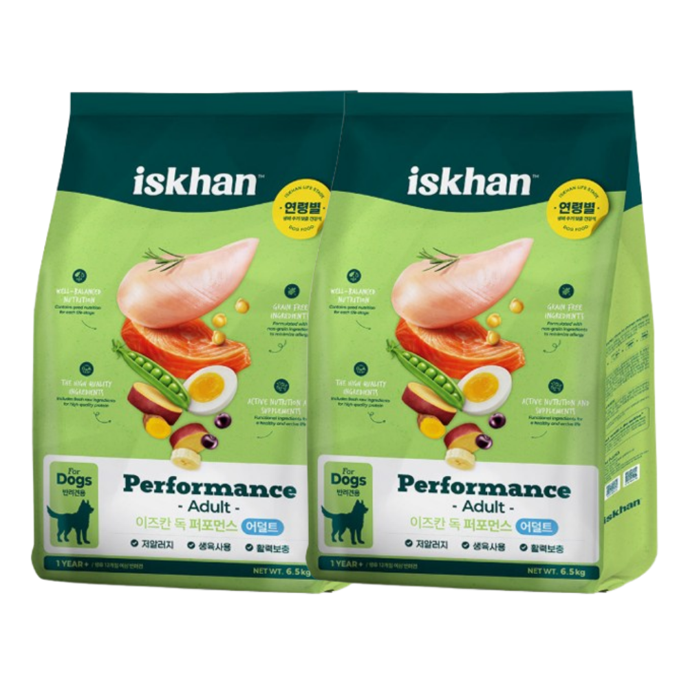 이즈칸 독 퍼포먼스 어덜트, 6.5kg, 2개 98,600원