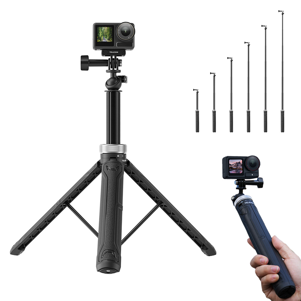 텔레신 고프로 오즈모 액션 150cm 6단 셀카봉 삼각대 모노포드 인스타 360 에이스프로 29,900원