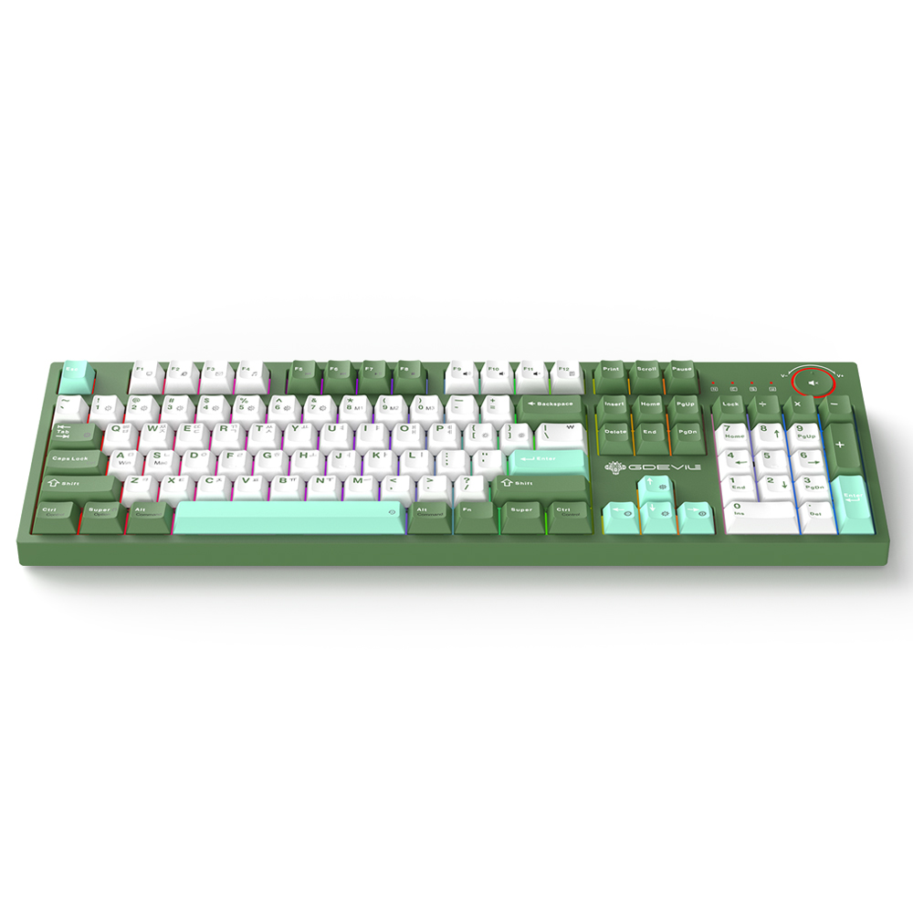 지데빌 MX 체리 저소음 기계식 RGB 게이밍 유선 일반형 키보드, 아미 그린, G915 PRINCE, 적축 118,000원