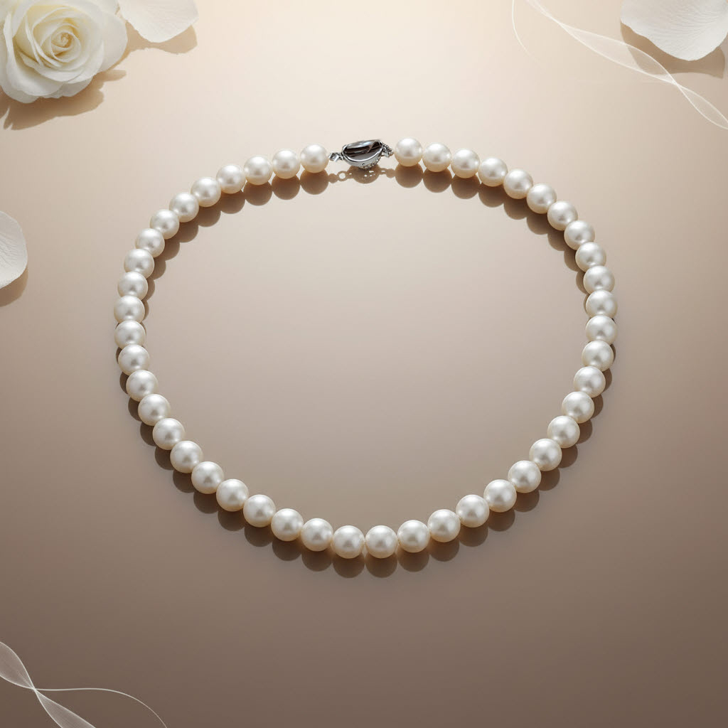 담수진주 목걸이 8mm 기본 클래식 스타일 AAA+ 천연진주 자체제작 실버 주얼리 248,000원