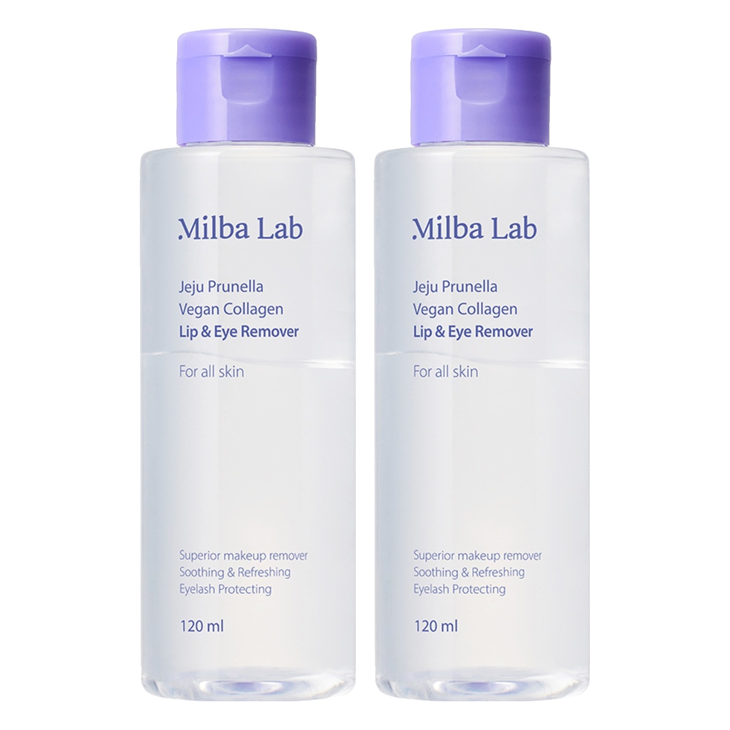 [비건뷰티] 밀바랩 제주 프루넬라 콜라겐 립앤아이 리무버 11,800원