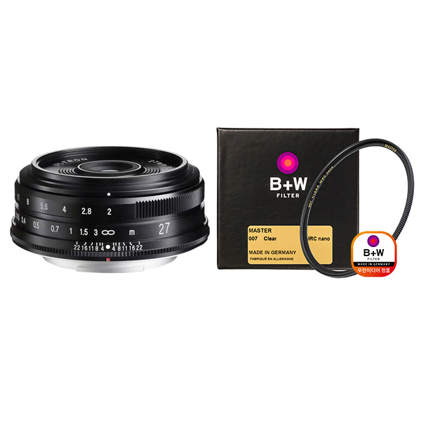 보이그랜더 ULTRON 27mm F2 블랙 후지X-마운트 + 구매 시 슈나이더 MASTER 43 필터 증정 / 컴온탑 705,600원