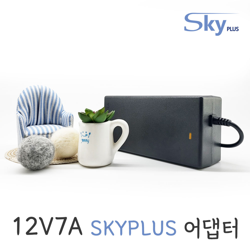대한민국 DC 12V 7A [3구접지] 전원 어댑터 12V7A 소형기기 NAS SKYPLUS 아답터 KC인증 19,800원