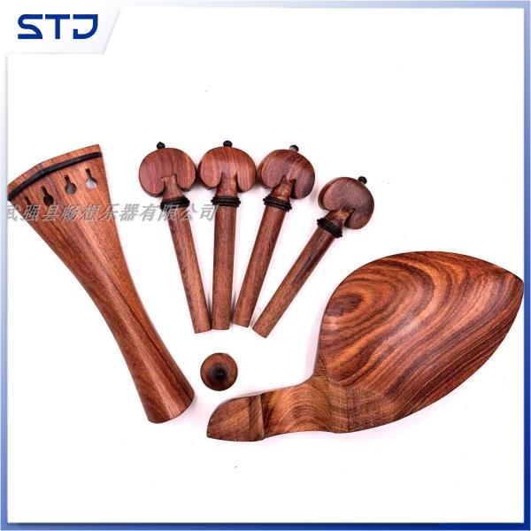 호환  1 세트 4/4 3/4 로즈우드 피팅  테일피스 + 튜닝 페그 + 엔드핀 + 턱 받침대/턱 홀더 바이올린 부품 24,000원