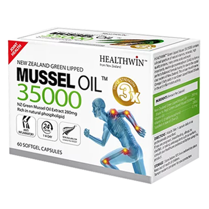 헬스윈 뉴질랜드 초록잎홍합 오일 35000mg 60캡슐 518,700원