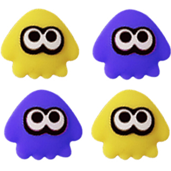 업마켓 아키토모 스플래툰 콘솔 컨트롤러 스틱커버 오징어 블루 2p + 옐로우 2p 세트 6,500원