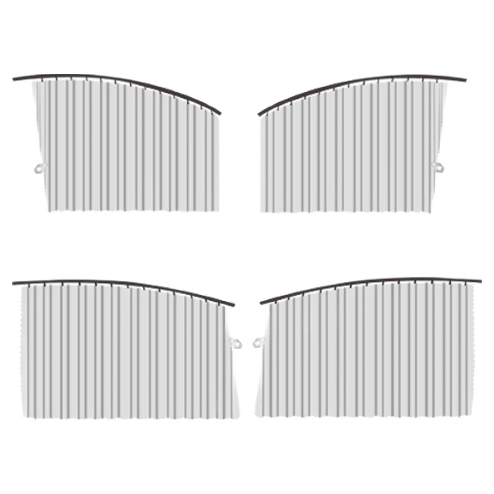 Ez2mk 썸머쿨 사이드 레일 커튼형 햇빛가리개 앞좌석 2p + 뒷좌석 2p 세트 MS-940 16,300원