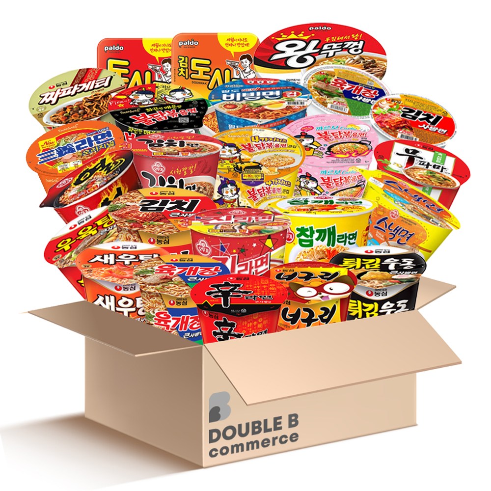 [더블비] 농심 오뚜기 팔도 삼양 컵라면 24개 79,500원