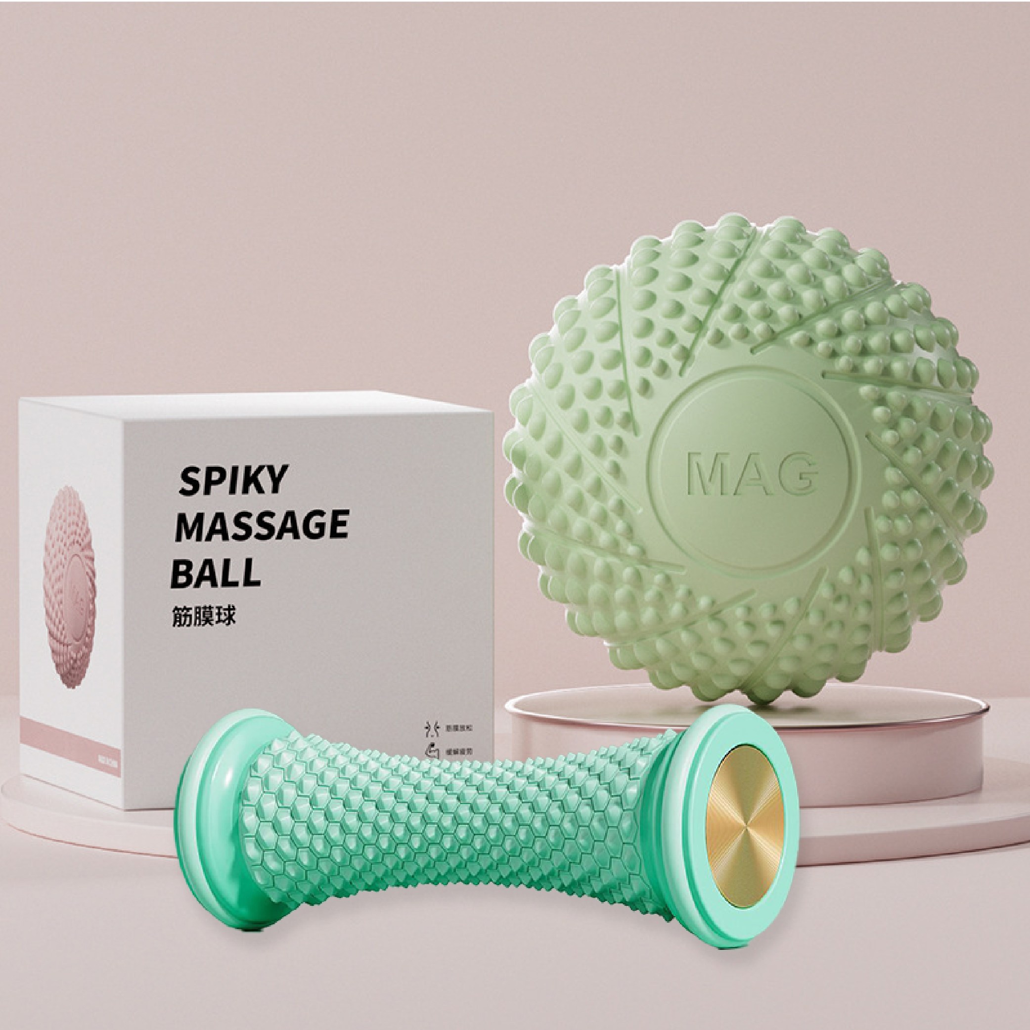 SAMBUEVER 마시지 볼 족저근막염 원형 지압볼 필라테스 요가  기본형 2종 세트 15,600원