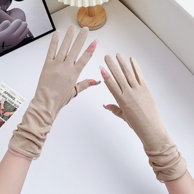 자외선차단장갑 나들이 등산 여행 주름민자 긴 두손가락오픈 운전장갑 10,900원