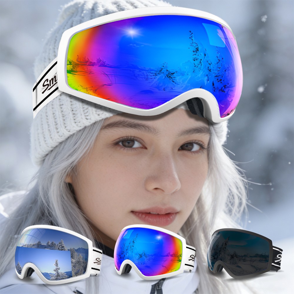 SMIRIA 스노우보드 고글 김서림방지 자외선차단 안경병용 충격방지 남녀공용 스키용 겨울 스포츠 29,800원