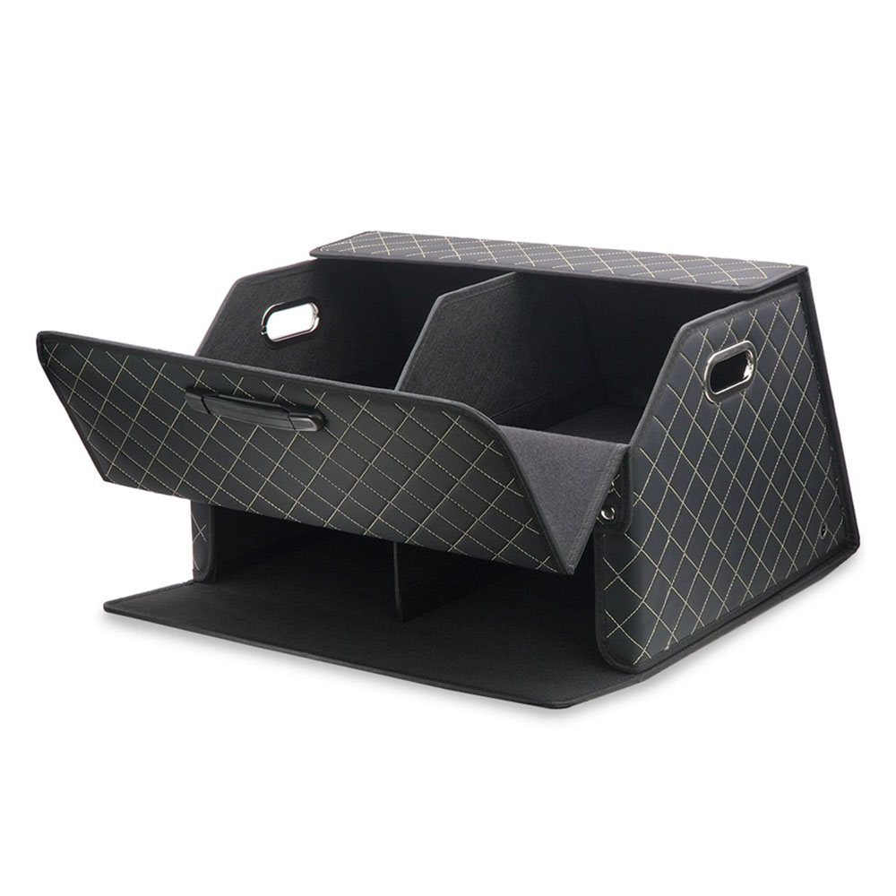 에이스피드 차량용 착 2층 트렁크 정리함 AP12, 골드격자 39,400원