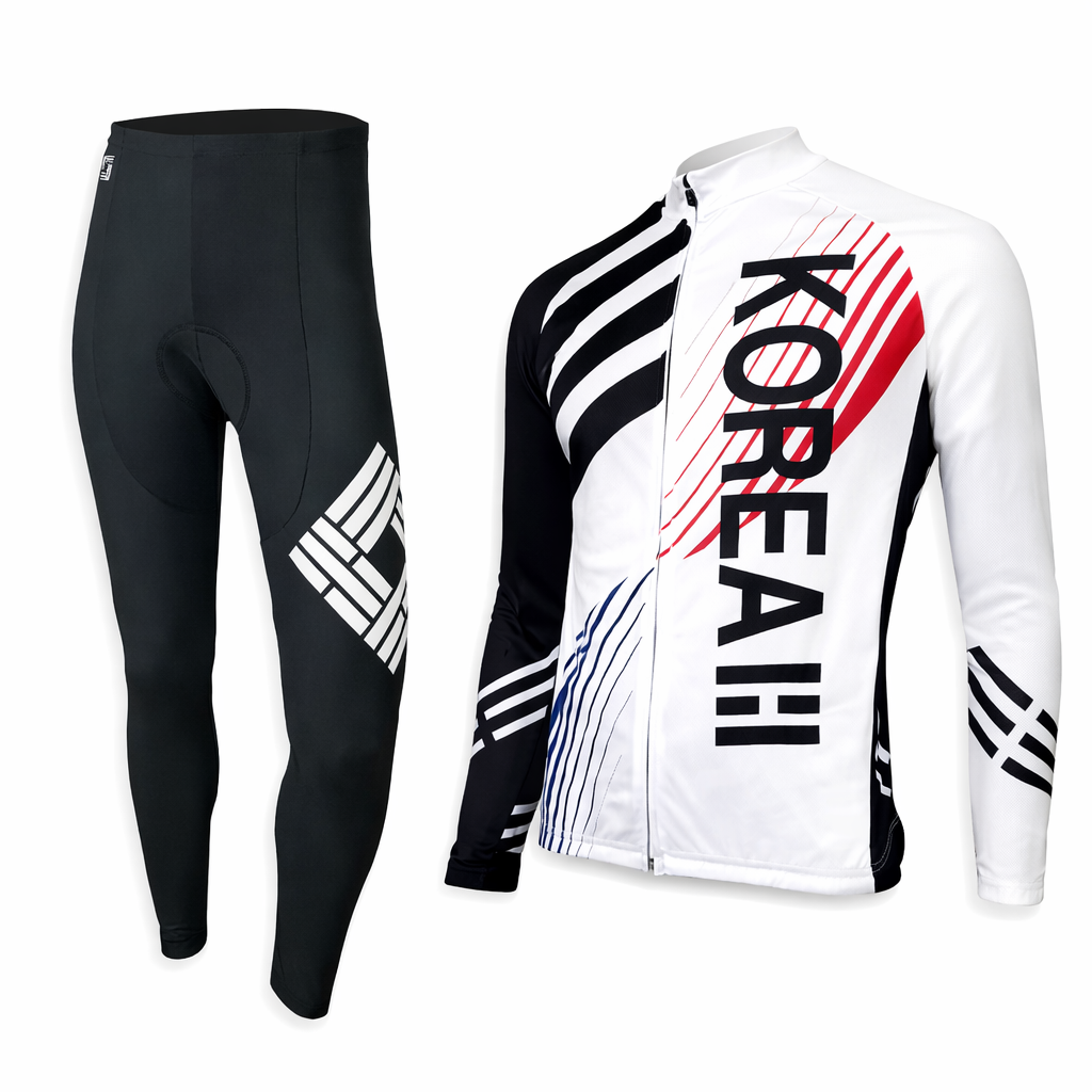 [콜럼버스] Korea_02 한국2 겨울용 기모원단 남녀공용 긴팔 자전거복 상하세트/자전거의류 62,100원